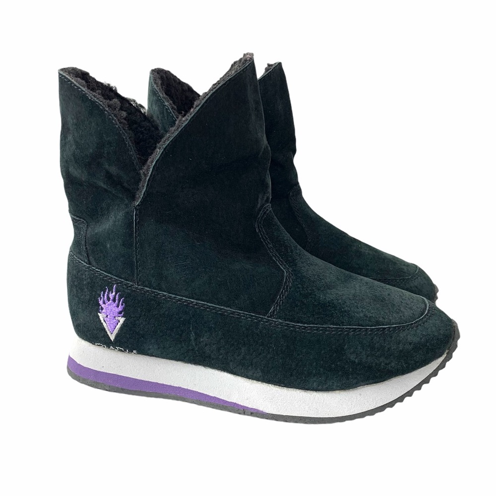 NEW Volatile SMUSH black Sherpa booties girls 13